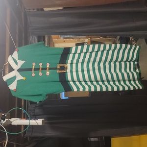 Hooded elf sweater dress